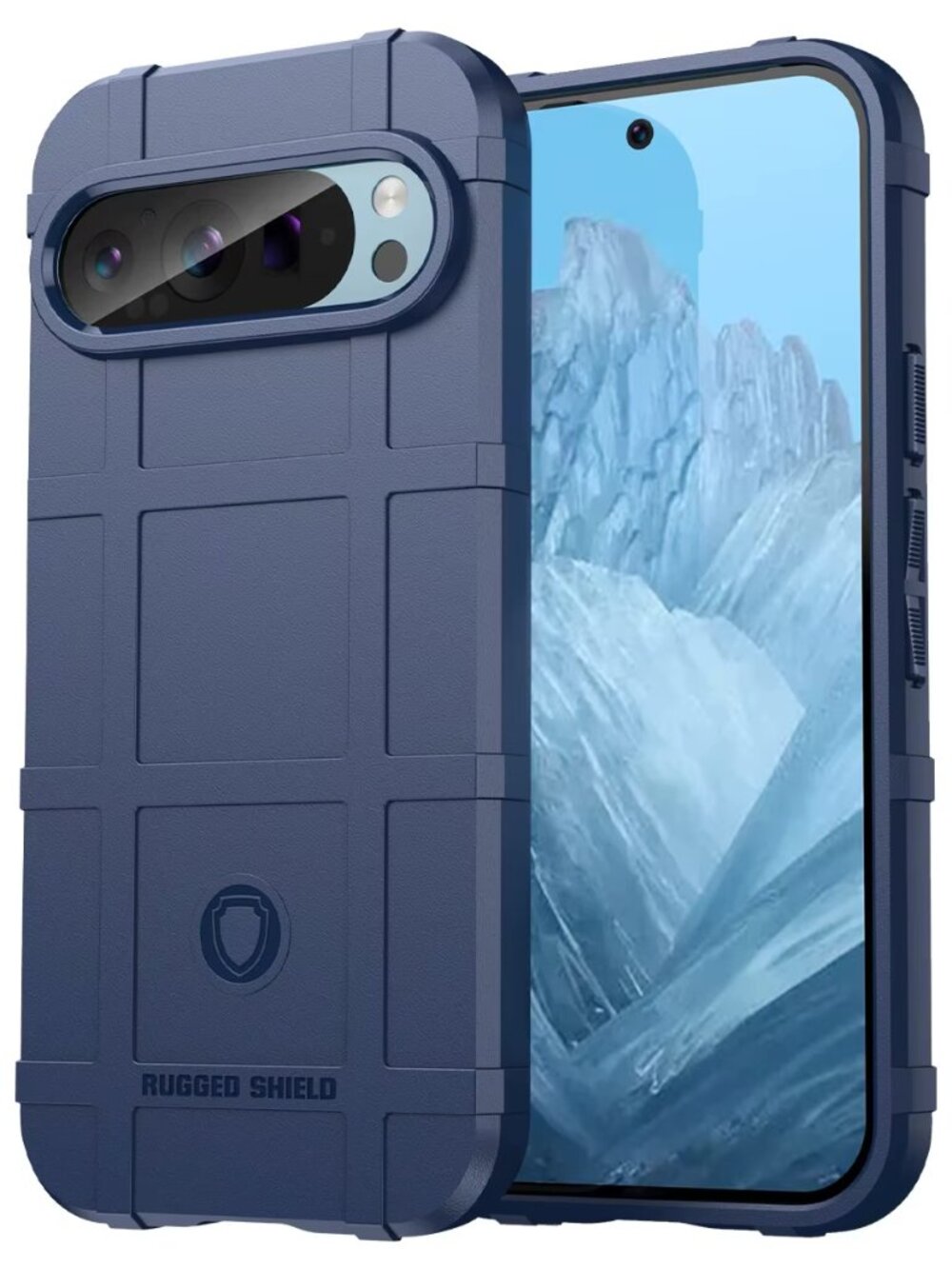Google Pixel 9/9 Pro Rugged Shield Frosted Case Shockproof Rugged Armor